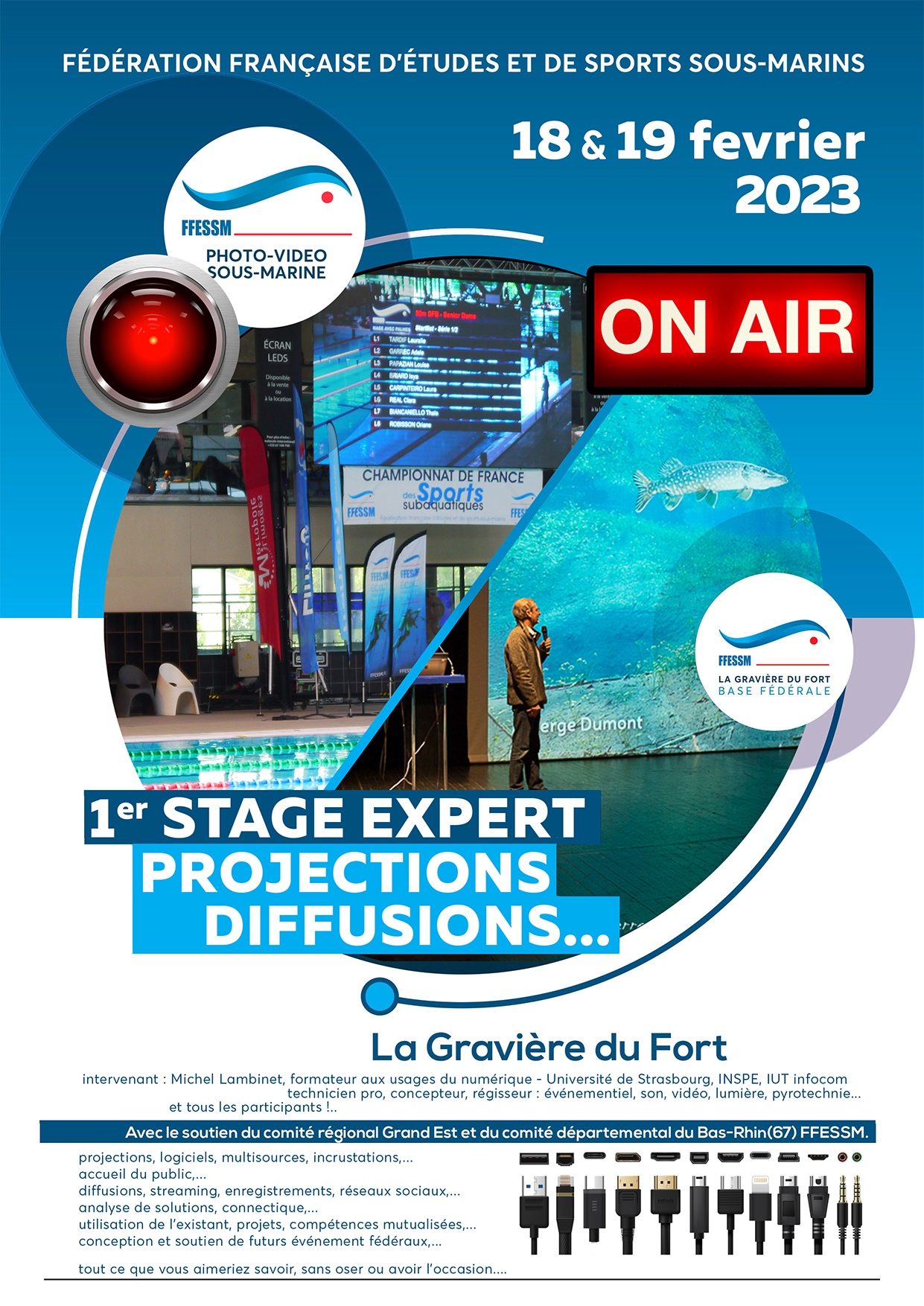 Affiche stage Expert photo video 2023